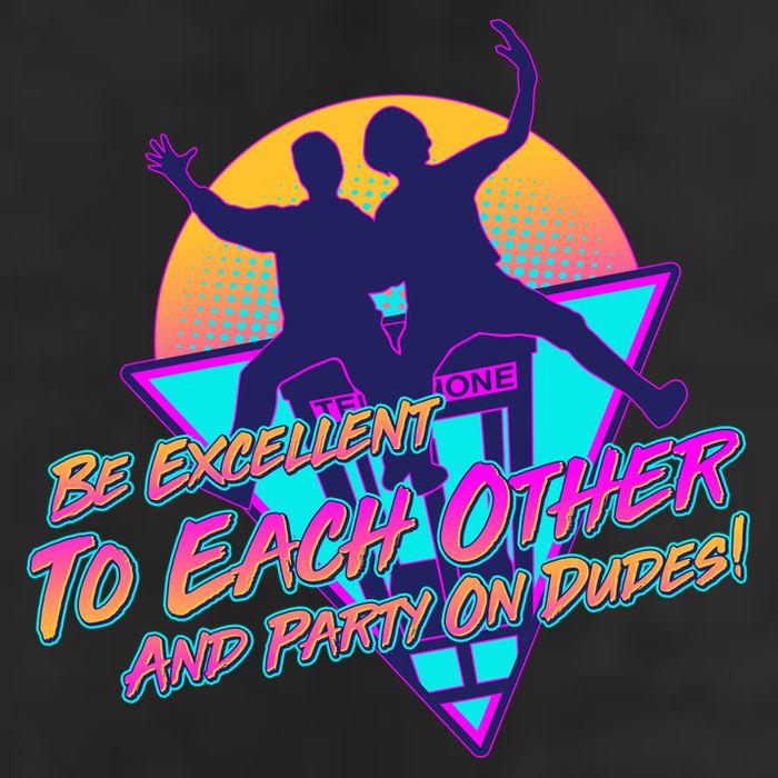 Retro 80's Bill And Ted Be Excellent to Each Other Party On Dudes! Adult Drive Performance Visor