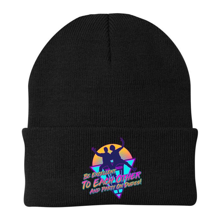 Retro 80's Bill And Ted Be Excellent to Each Other Party On Dudes! Beanie