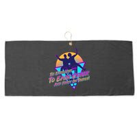 Retro 80's Bill And Ted Be Excellent to Each Other Party On Dudes! Large Microfiber Waffle Golf Towel