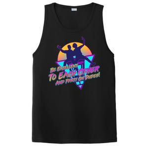 Retro 80's Bill And Ted Be Excellent to Each Other Party On Dudes! PosiCharge Competitor Tank