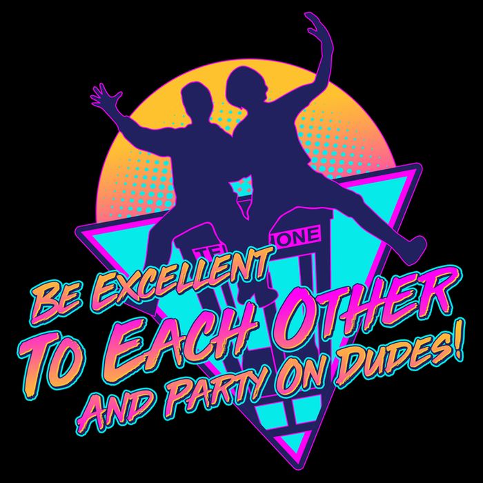 Retro 80's Bill And Ted Be Excellent to Each Other Party On Dudes! Wool Snapback Cap