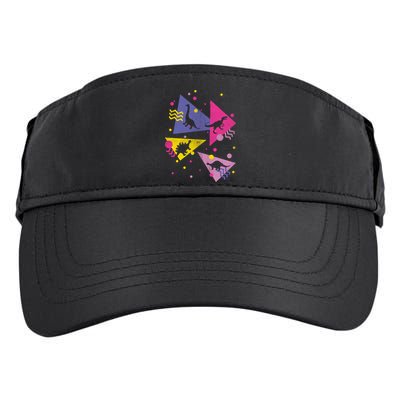 Retro 80's Dinosaurs Adult Drive Performance Visor