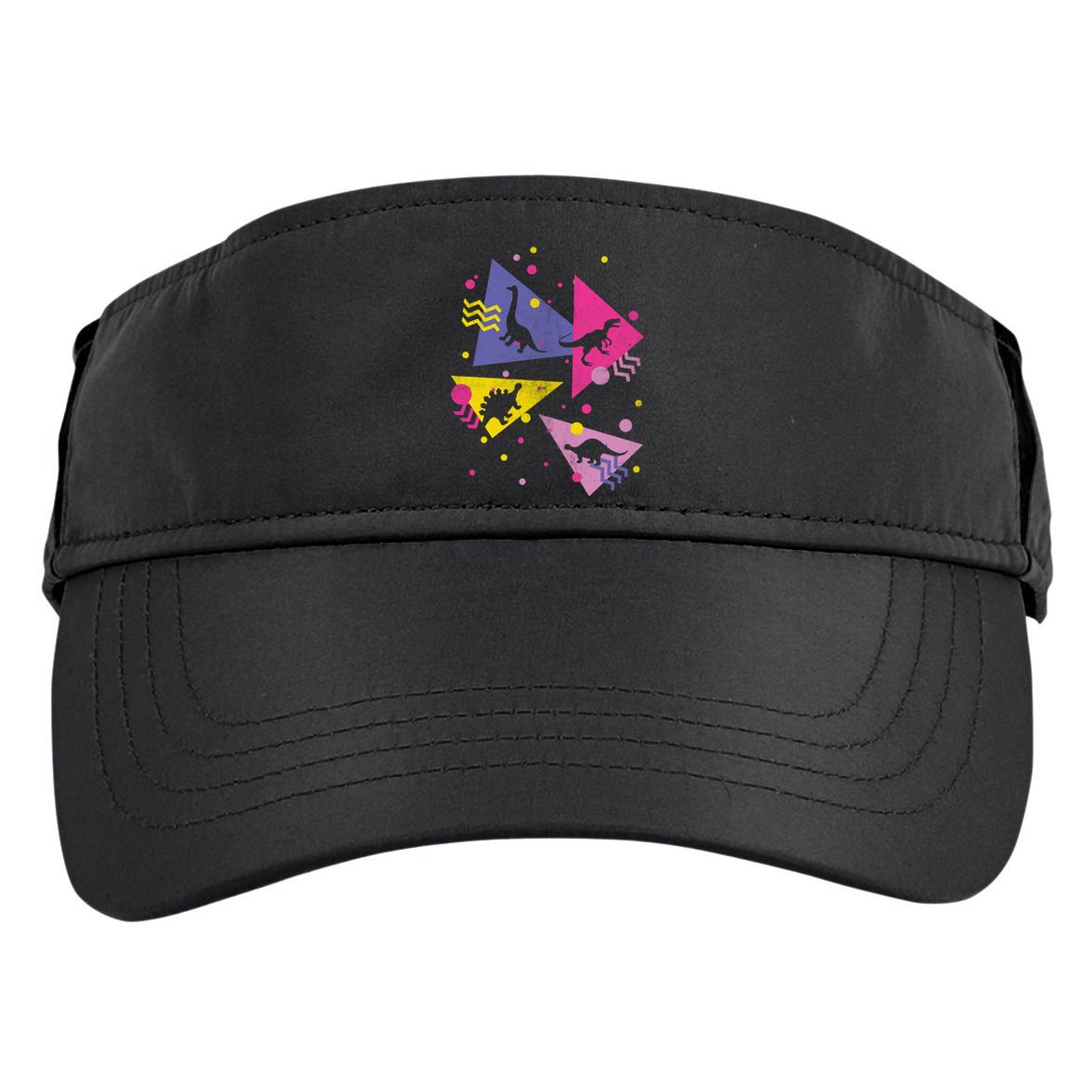 Retro 80's Dinosaurs Adult Drive Performance Visor