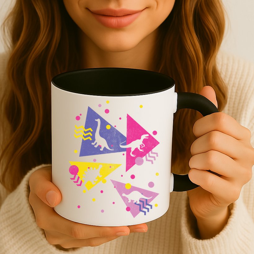 Retro 80's Dinosaurs Mug