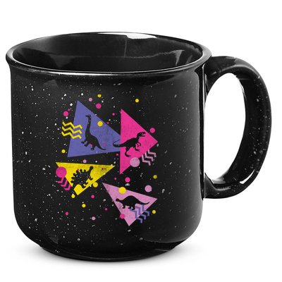 Retro 80's Dinosaurs 15oz Campfire Ceramic Mug