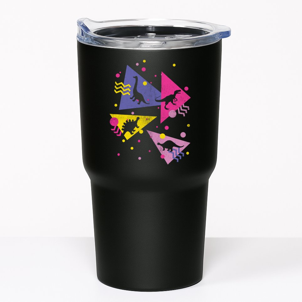 Retro 80's Dinosaurs Tumbler