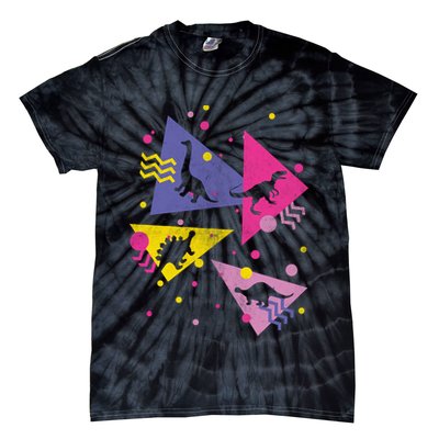 Retro 80's Dinosaurs Tie-Dye T-Shirt