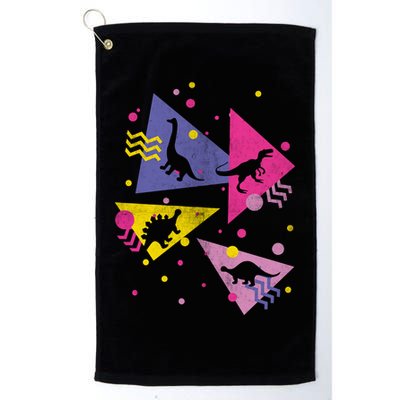 Retro 80's Dinosaurs Golf Towel