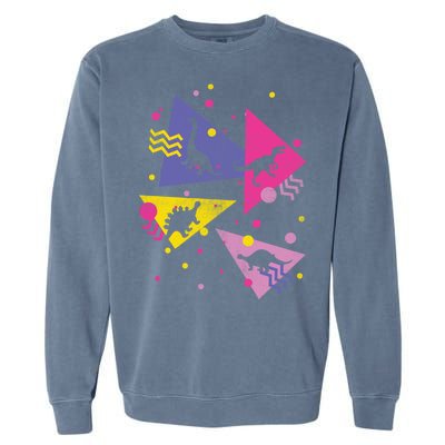 Retro 80's Dinosaurs Garment-Dyed Sweatshirt