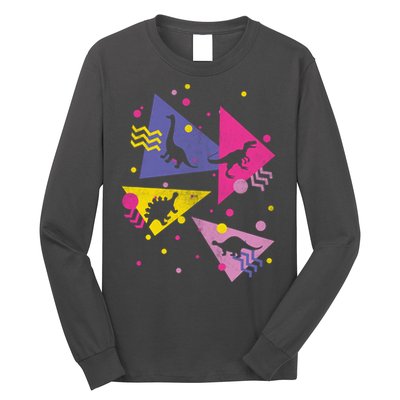 Retro 80's Dinosaurs Long Sleeve Shirt