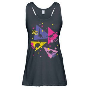 Retro 80's Dinosaurs Ladies Essential Flowy Tank