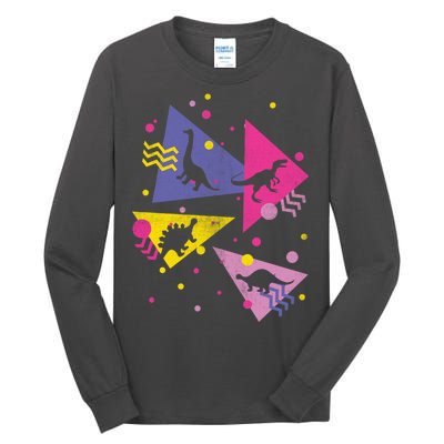 Retro 80's Dinosaurs Tall Long Sleeve T-Shirt