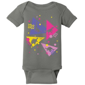 Retro 80's Dinosaurs Baby Bodysuit