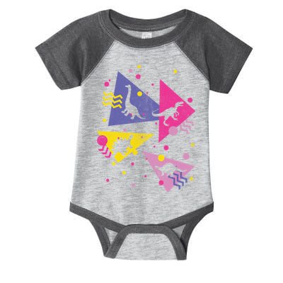 Retro 80's Dinosaurs Infant Baby Jersey Bodysuit