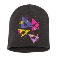 Retro 80's Dinosaurs Short Acrylic Beanie