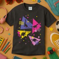 Retro 80's Dinosaurs Kids T-Shirt
