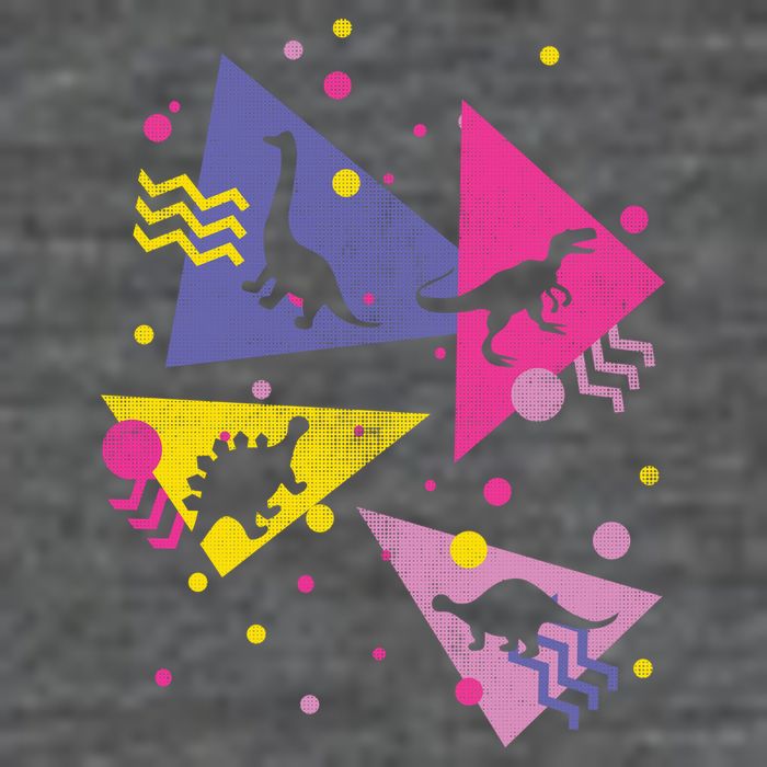 Retro 80's Dinosaurs Kids T-Shirt
