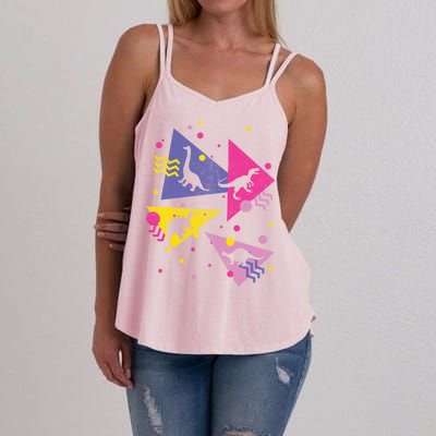 Retro 80's Dinosaurs Women's Strappy Tank