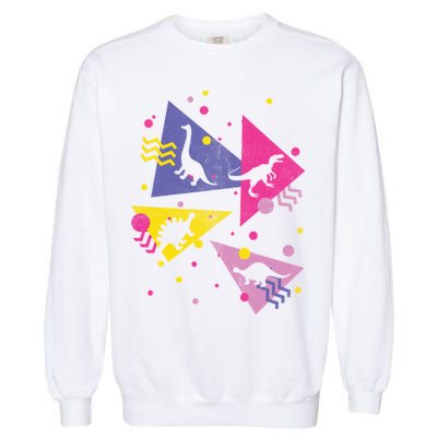 Retro 80's Dinosaurs Garment-Dyed Sweatshirt