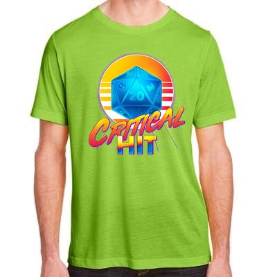 Retro 80's DnD Critical Hit Adult ChromaSoft Performance T-Shirt