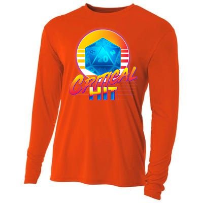 Retro 80's DnD Critical Hit Cooling Performance Long Sleeve Crew