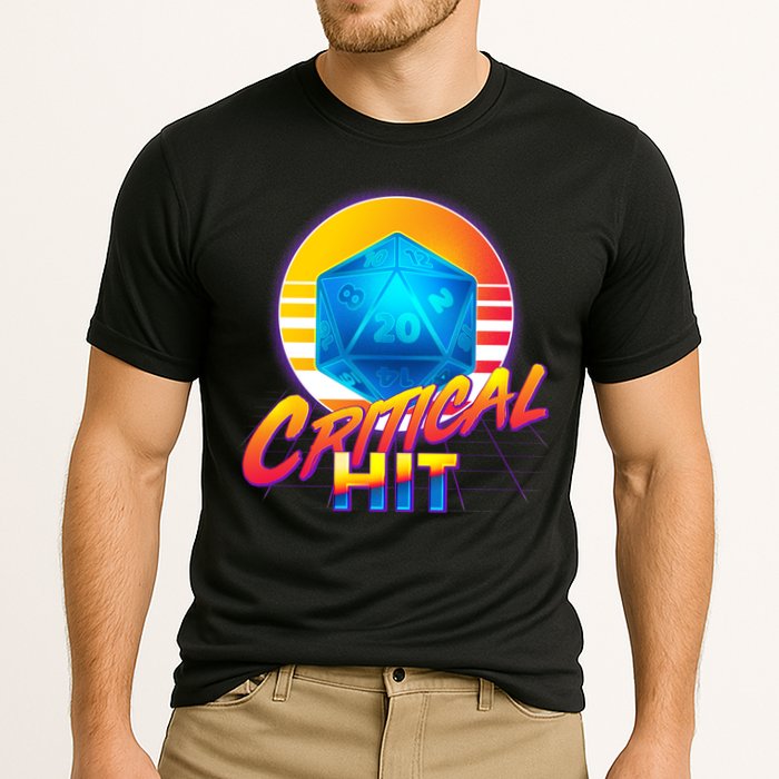 Retro 80's DnD Critical Hit Performance Shirt