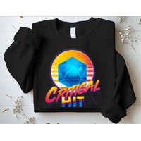 Retro 80's DnD Critical Hit Sweatshirt