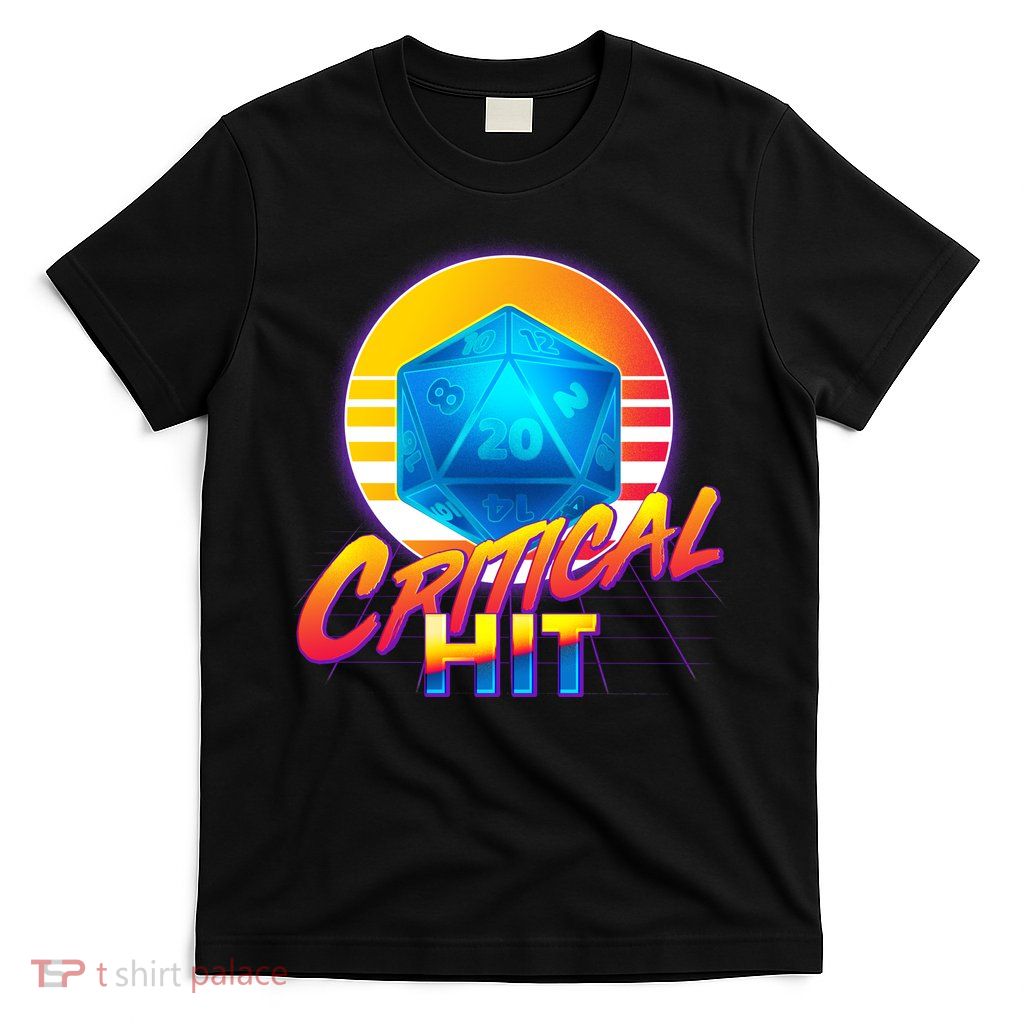 Retro 80's DnD Critical Hit T-Shirt