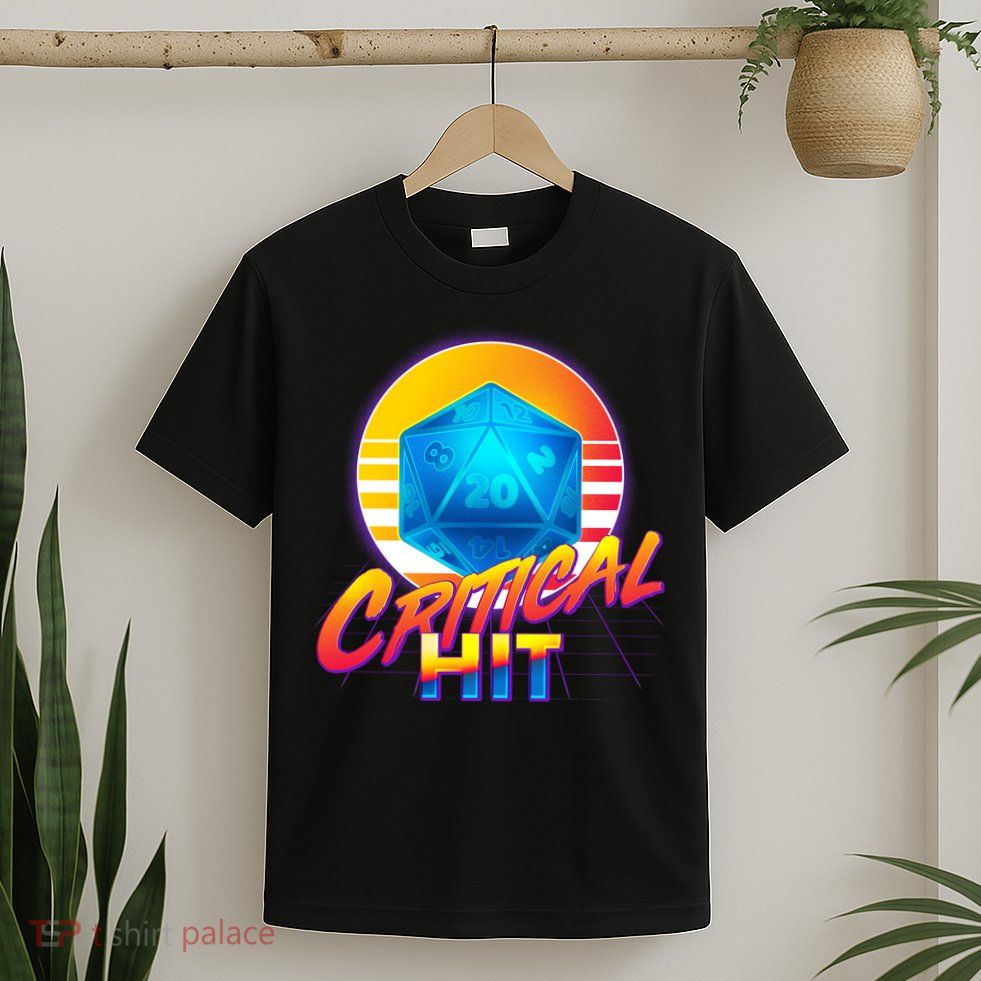 Retro 80's DnD Critical Hit T-Shirt