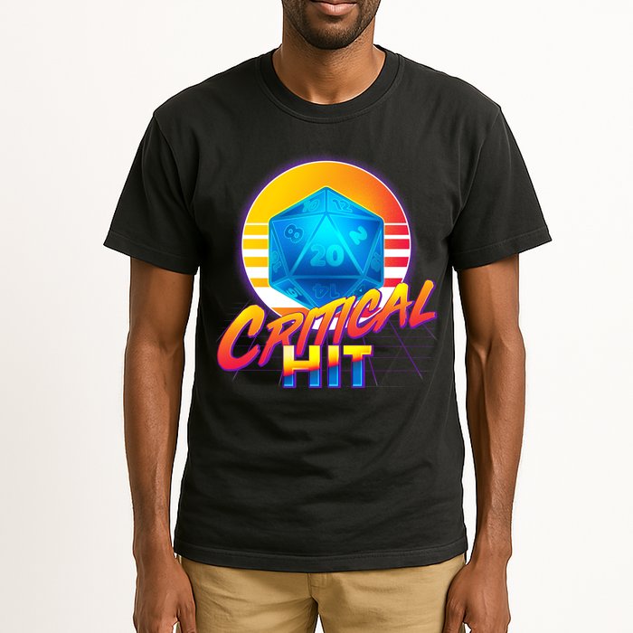 Retro 80's DnD Critical Hit Tall T-Shirt