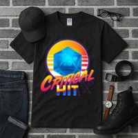 Retro 80's DnD Critical Hit Tall T-Shirt
