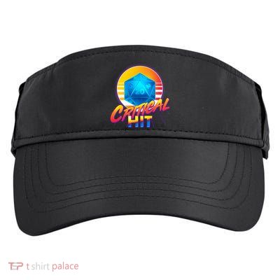 Retro 80's DnD Critical Hit Adult Drive Performance Visor