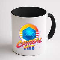 Retro 80's DnD Critical Hit Coffee Mug