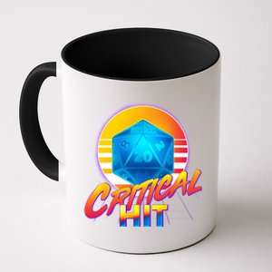 Retro 80's DnD Critical Hit Coffee Mug