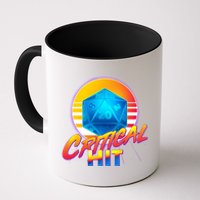 Retro 80's DnD Critical Hit Coffee Mug