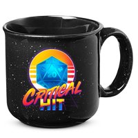 Retro 80's DnD Critical Hit 15oz Campfire Ceramic Mug