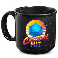 Retro 80's DnD Critical Hit 15oz Campfire Ceramic Mug