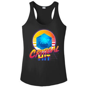 Retro 80's DnD Critical Hit Ladies PosiCharge Competitor Racerback Tank