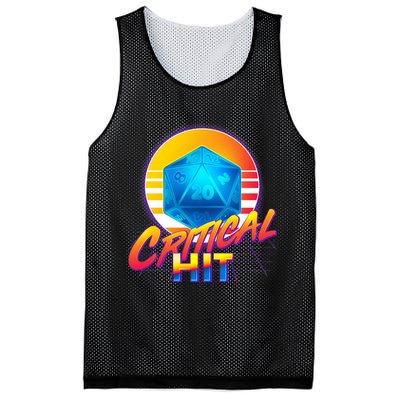 Retro 80's DnD Critical Hit Mesh Reversible Basketball Jersey Tank