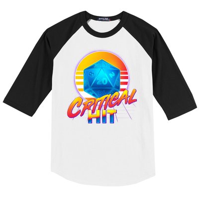 Retro 80's DnD Critical Hit Baseball Sleeve Shirt