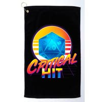 Retro 80's DnD Critical Hit Golf Towel