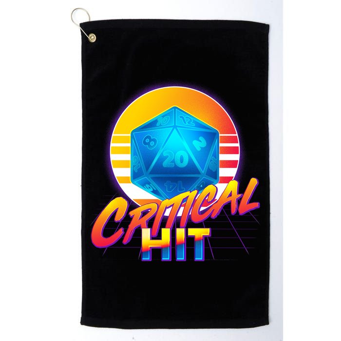 Retro 80's DnD Critical Hit Golf Towel