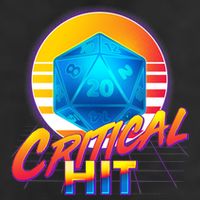 Retro 80's DnD Critical Hit Golf Towel