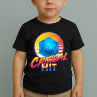 Retro 80's DnD Critical Hit Toddler T-Shirt