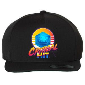 Retro 80's DnD Critical Hit Wool Snapback Cap