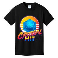 Retro 80's DnD Critical Hit Kids T-Shirt