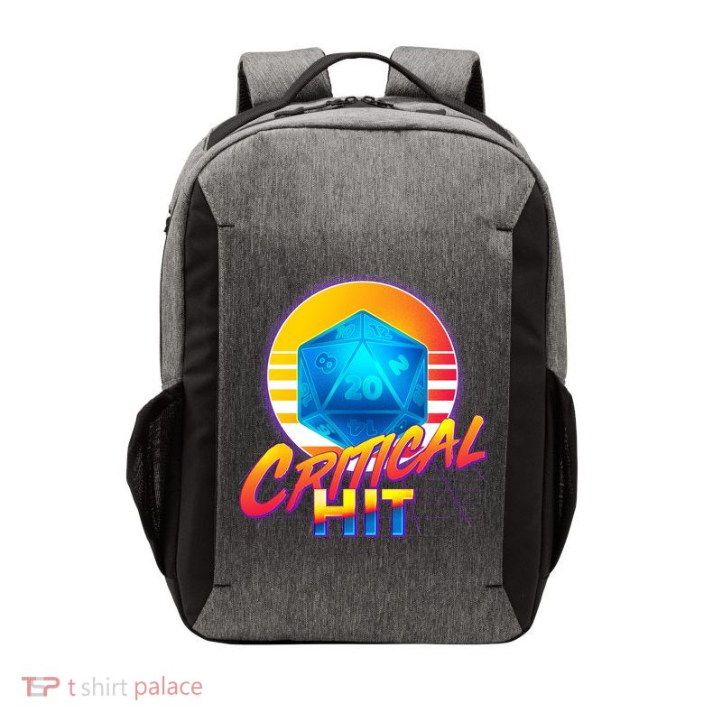 Retro 80's DnD Critical Hit Vector Backpack