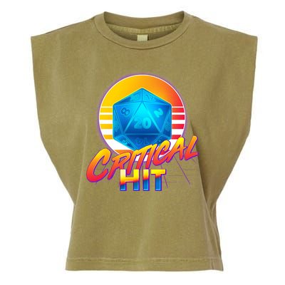 Retro 80's DnD Critical Hit Garment-Dyed Women's Muscle Tee