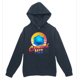 Retro 80's DnD Critical Hit Urban Pullover Hoodie