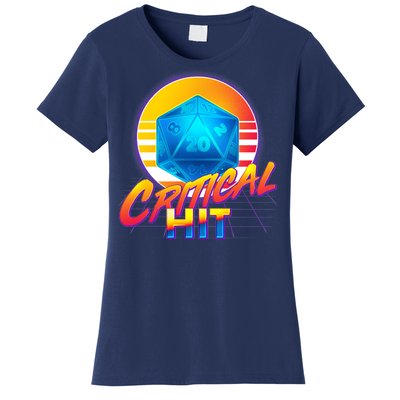 Retro 80's DnD Critical Hit Women's T-Shirt